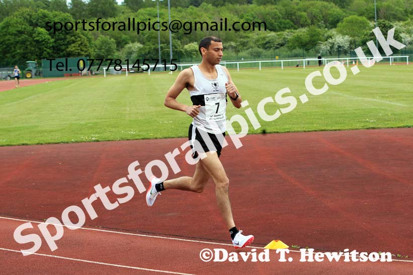 2022 North Eastern Counties AA 10000 metres Champs., Chester le Street, Sat,. May 21st. Photo: David T. Hewitson/Sports for All Pics